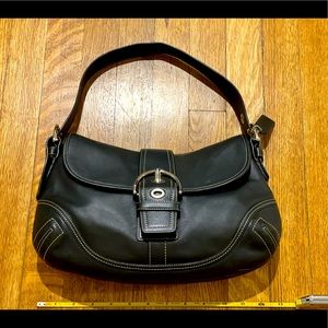 Black Coach shoulder bag. Near perfect condition